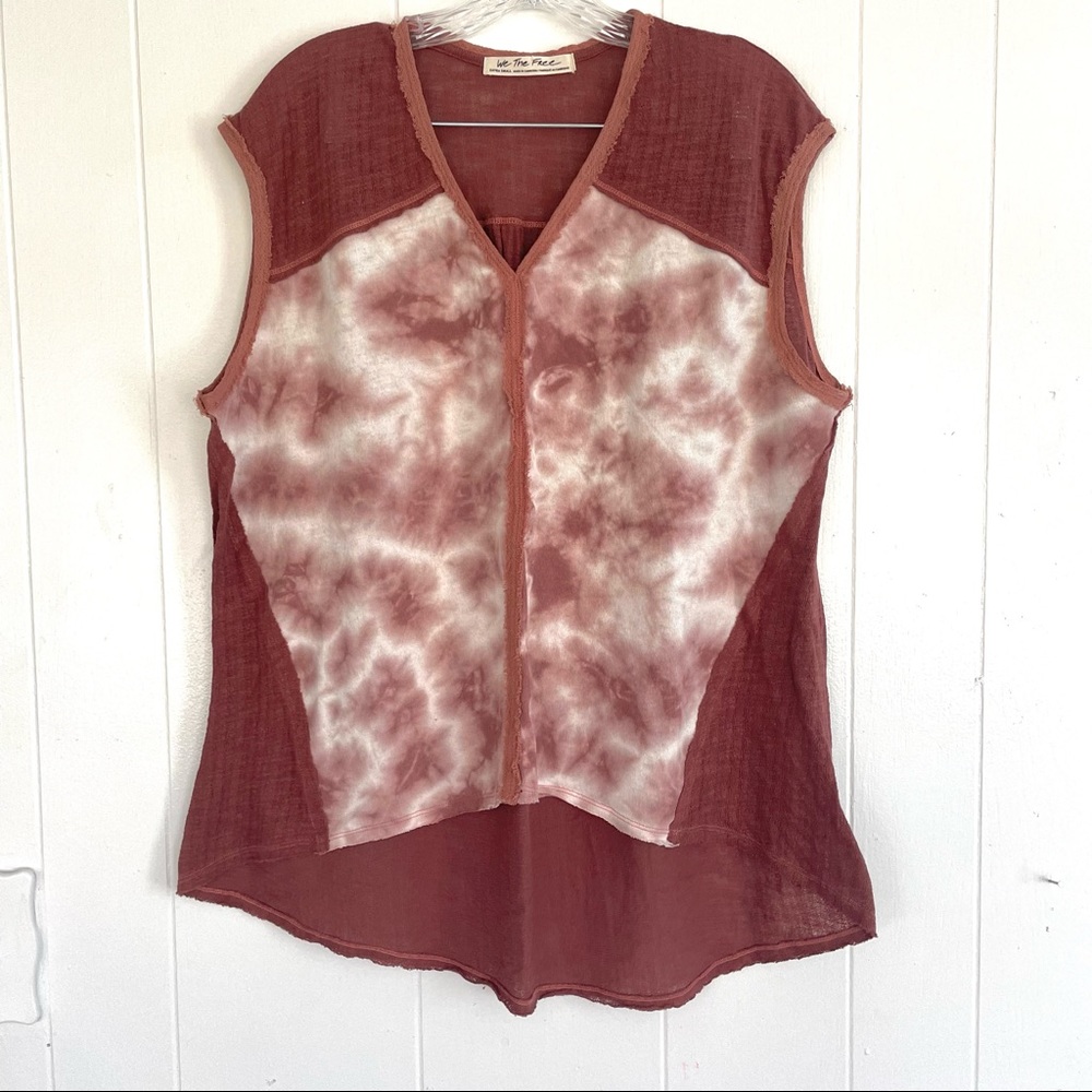 We the Free People tie dye tank top tee